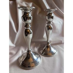 Web Pewter Candlesticks